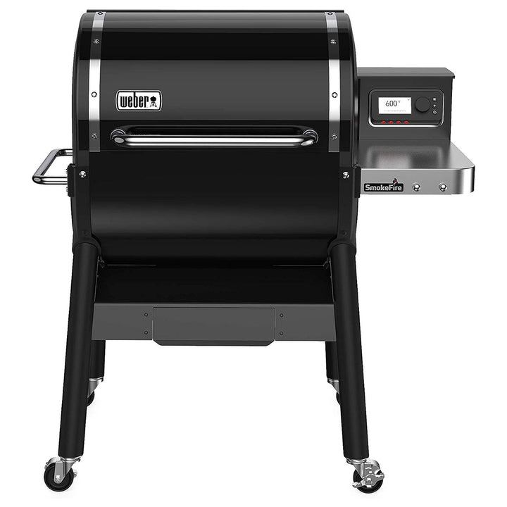 Weber SmokeFire II EX4 24" Stainless Steel Wood Fire Pellet Smart Grill, Black