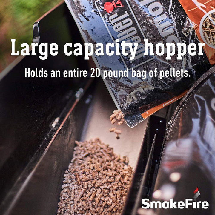 Weber SmokeFire II EX4 24" Stainless Steel Wood Pellet Grill, Black (For Parts)