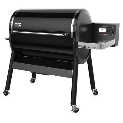 Weber EX6 36" Stainless Steel Wood Fire Pellet Smart Grill, Black (For Parts)