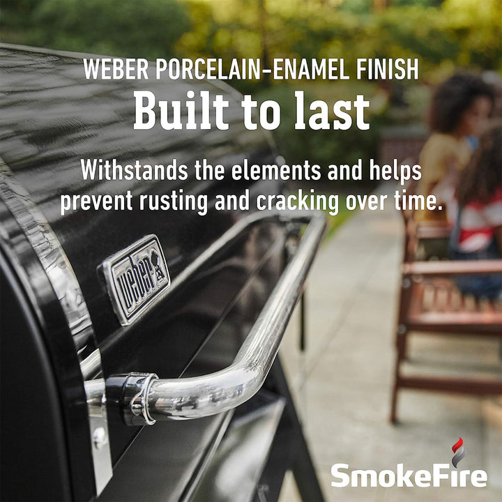Weber SmokeFire II EX6 36" Steel Wood Fire Pellet Smart Grill, Black (Open Box)