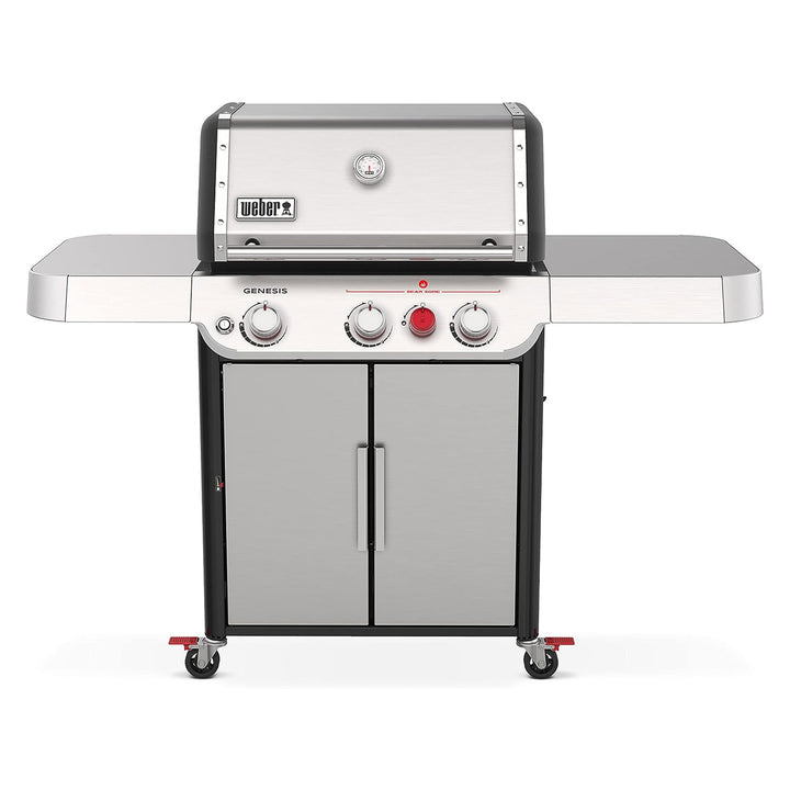 Weber Genesis Stainless Steel 3 Burner Liquid Propane Gas Grill,Silver(Open Box) - VMInnovations