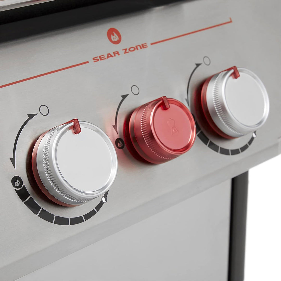 Weber Genesis Stainless Steel 3 Burner Liquid Propane Gas Grill,Silver(Open Box) - VMInnovations