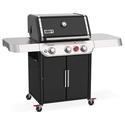 Weber Genesis E-325S Stainless Steel 3 Burner Liquid Propane Gas Grill, Black - VMInnovations
