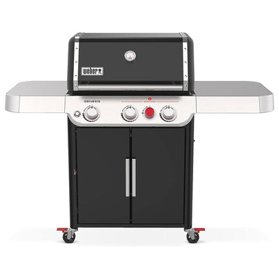 Weber Genesis Stainless Steel 3 Burner Liquid Propane Gas Grill, Black(Open Box) - VMInnovations
