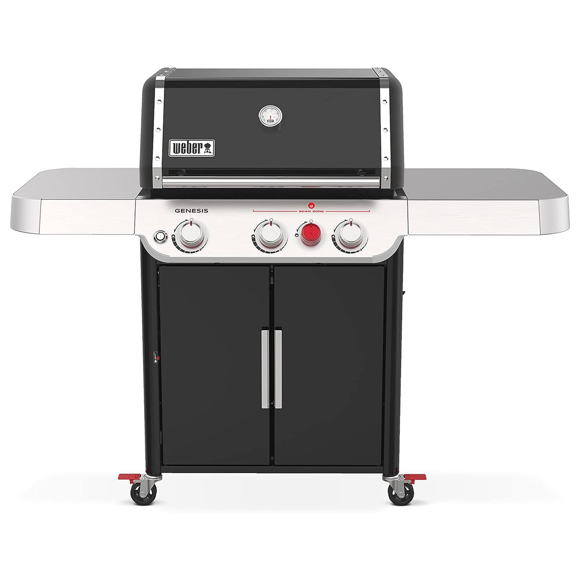 Weber Genesis Stainless Steel 3 Burner Liquid Propane Gas Grill, Black(Open Box) - VMInnovations
