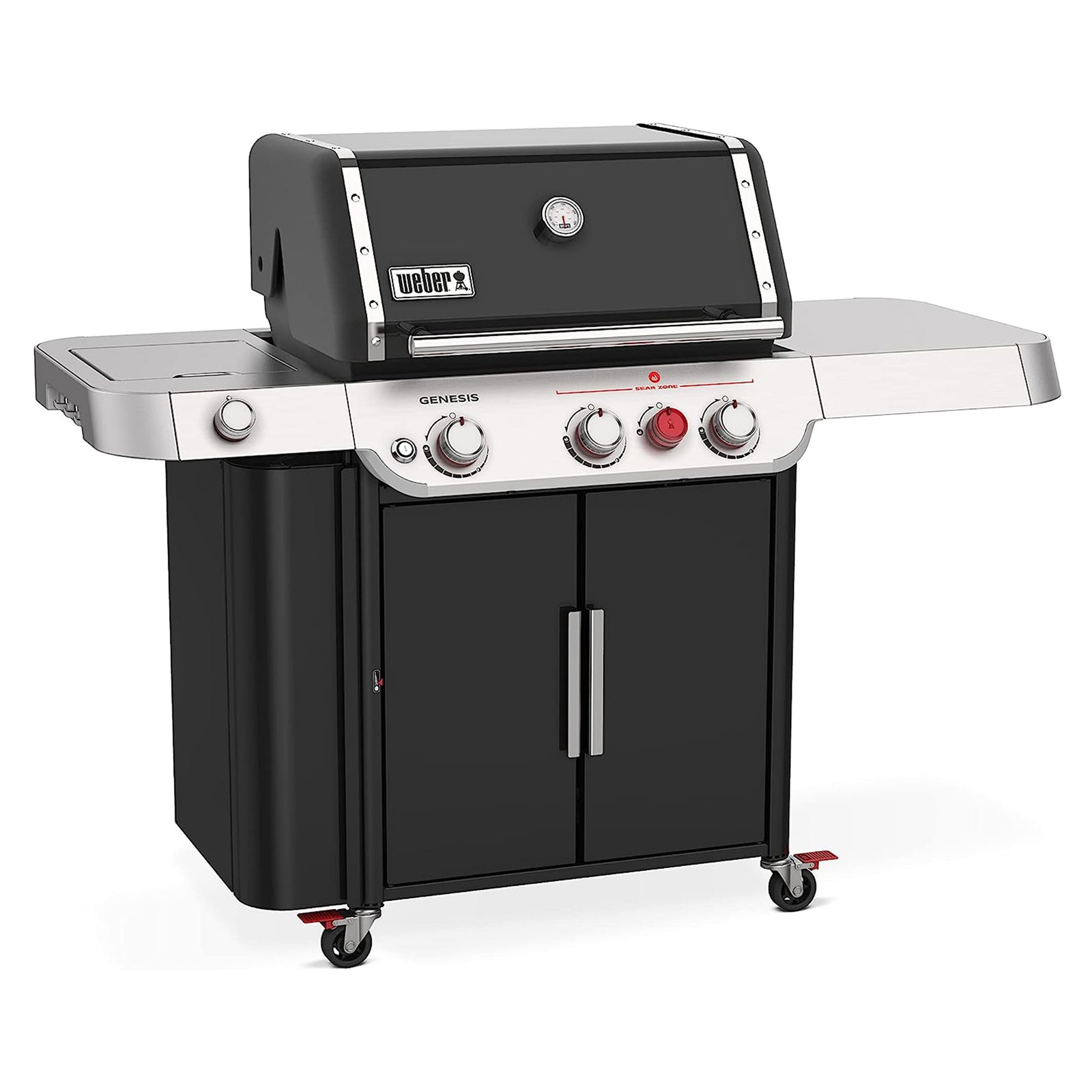 Weber Genesis E-335 Stainless Steel 3 Burner Liquid Propane Gas Grill, Black - VMInnovations