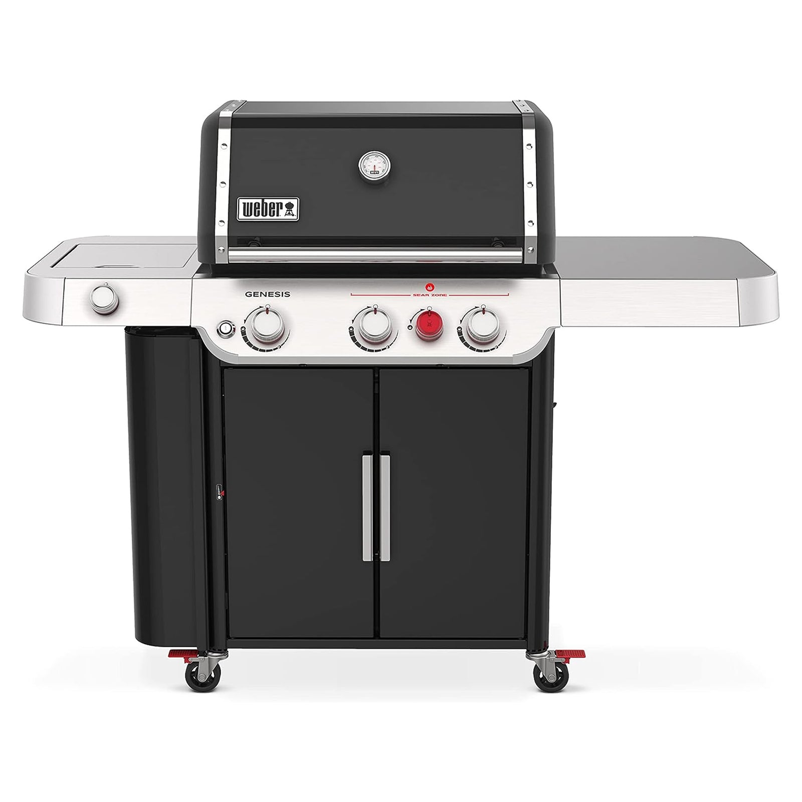 Weber Genesis E-335 Stainless Steel 3 Burner Liquid Propane Gas Grill, Black - VMInnovations