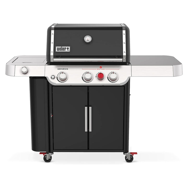 Weber Genesis E-335 Stainless Steel 3 Burner Liquid Propane Gas Grill, Black