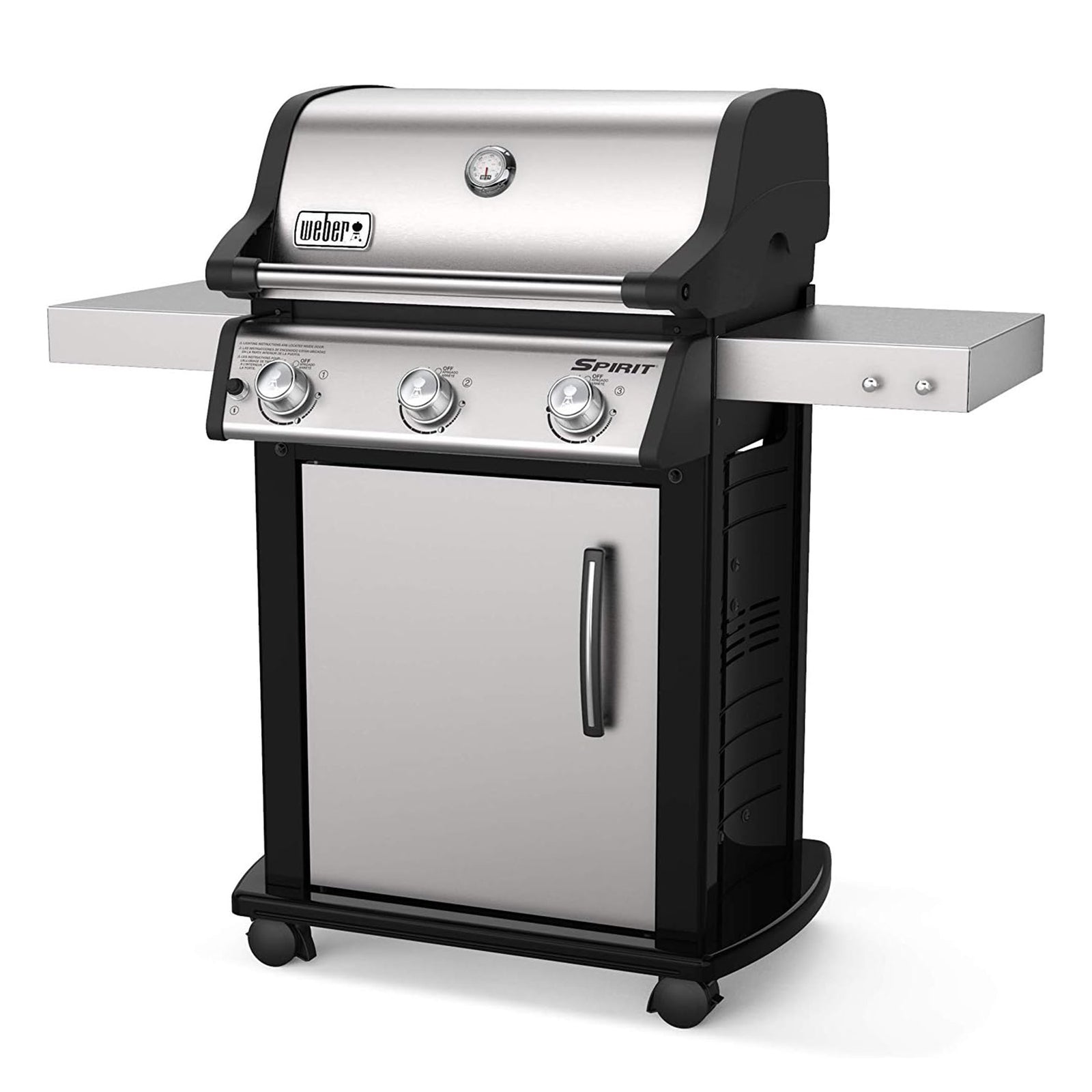Weber Spirit S-315 Stainless Steel 3 Burner 32,000 BTUs Liquid Propane Gas Grill - VMInnovations