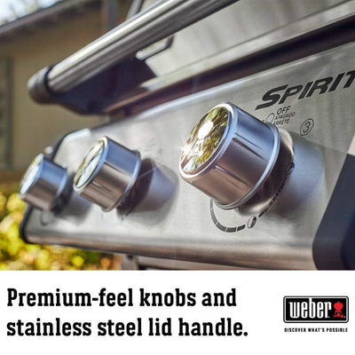 Weber Spirit S-315 Stainless Steel 3 Burner 32,000 BTUs Liquid Propane Gas Grill - VMInnovations