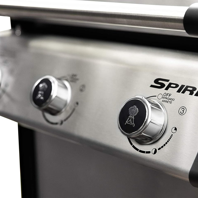 Weber Spirit Stainless Steel 3 Burner Liquid Propane Gas Smart Grill (For Parts)