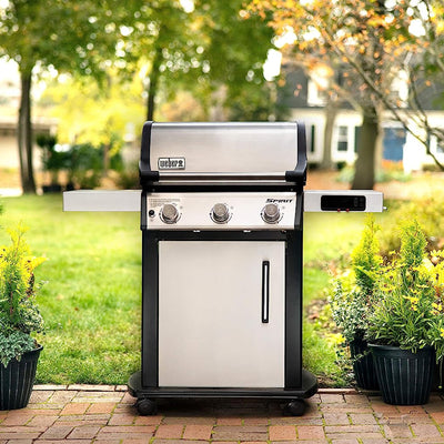 Weber Spirit Stainless Steel 3 Burner Liquid Propane Gas Smart Grill (For Parts) - VMInnovations