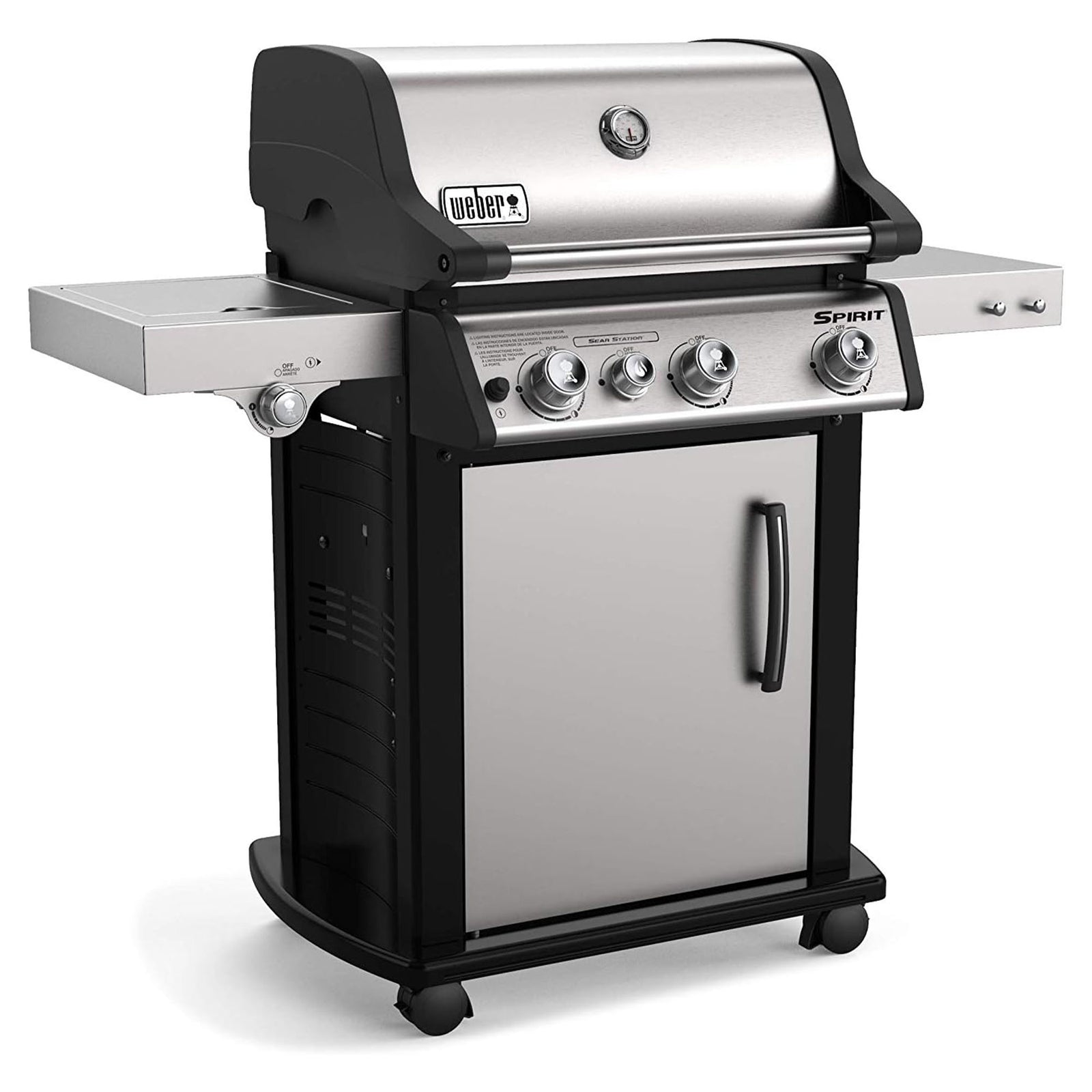 Weber Spirit SP-335 Stainless Steel 3 Burner 32000 BTUs Liquid Propane Gas Grill - VMInnovations