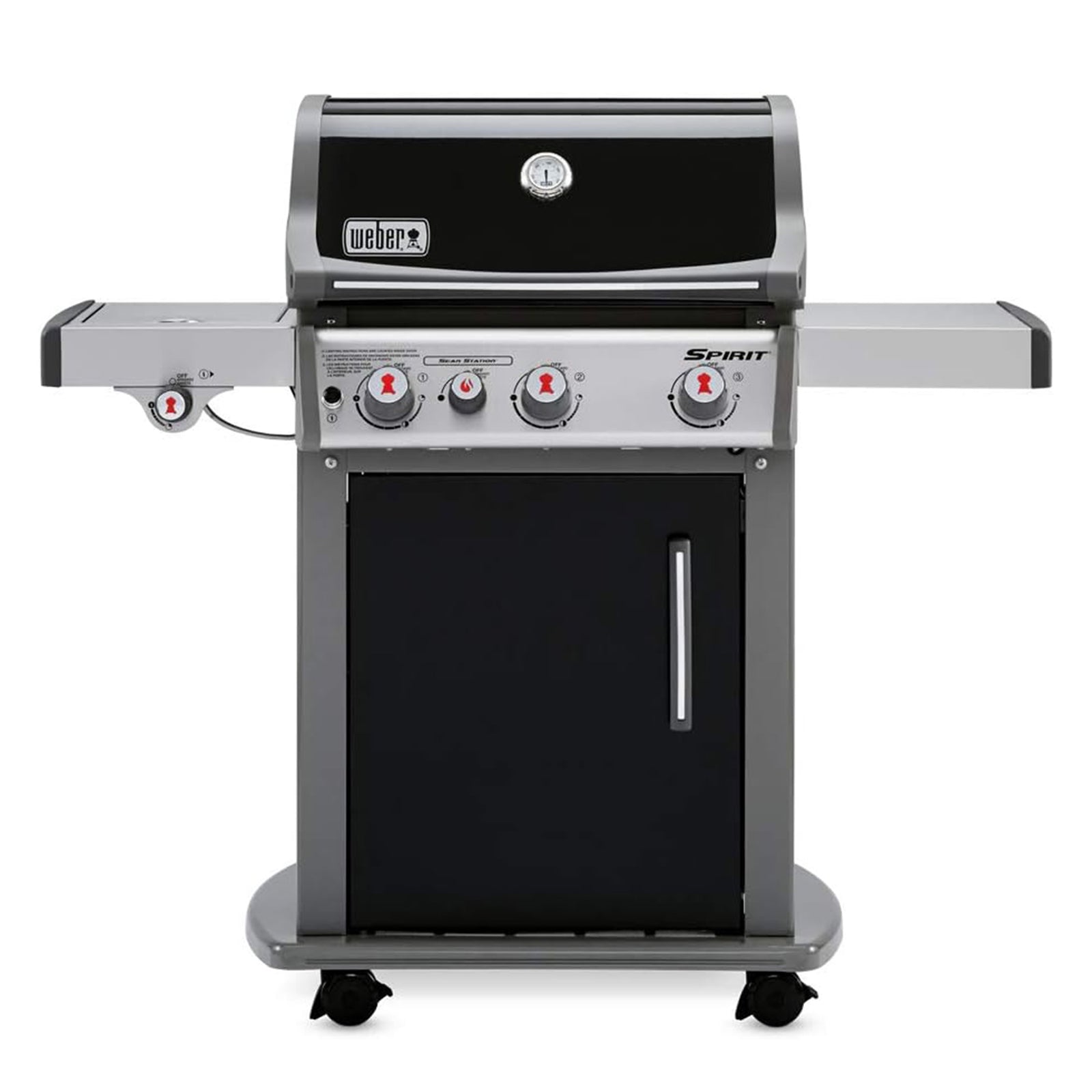 Weber Spirit E-330 Stainless Steel 3 Burner 32,000 BTUs Liquid Propane Gas Grill - VMInnovations