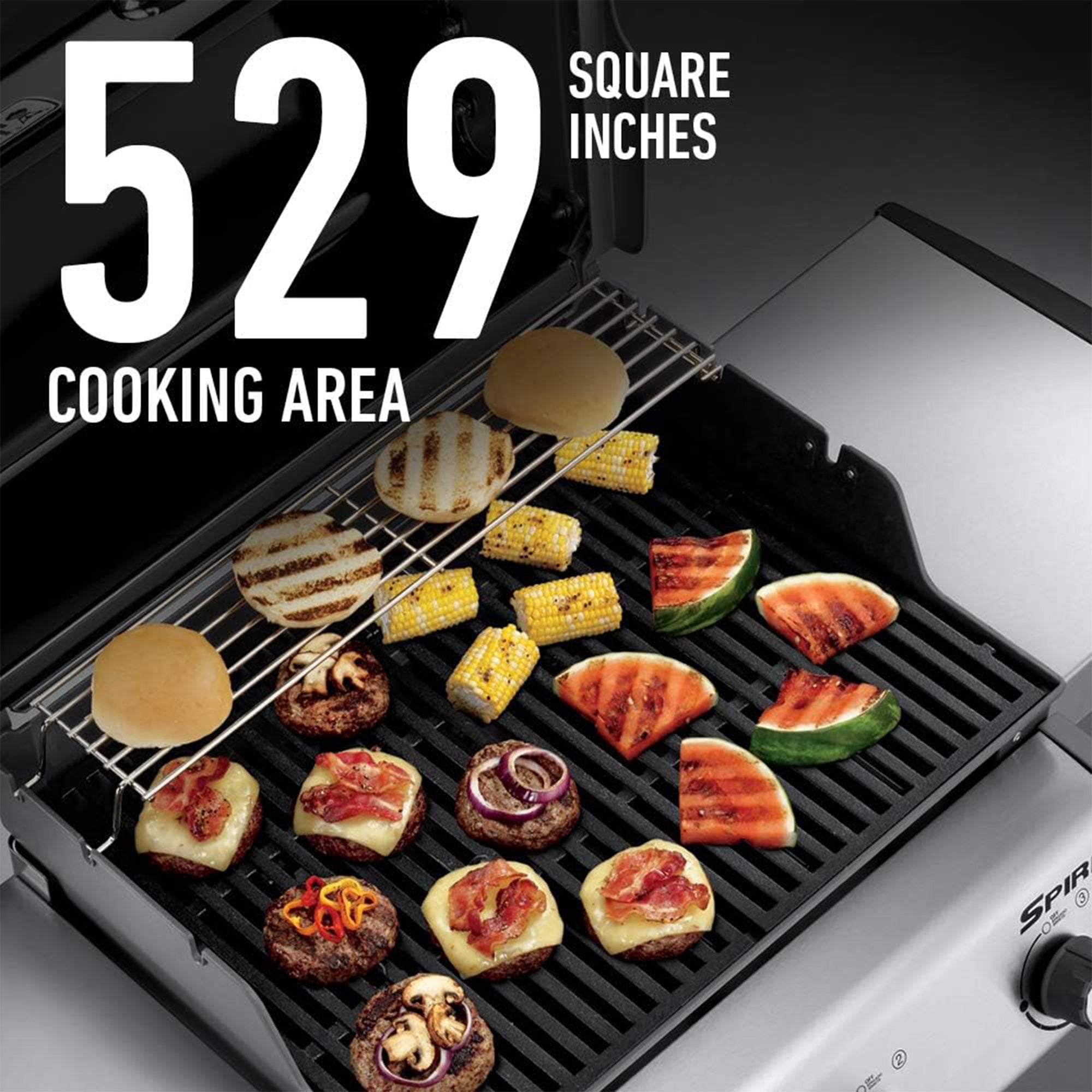 Weber Spirit E-330 Stainless Steel 3 Burner 32,000 BTUs Liquid Propane Gas Grill - VMInnovations
