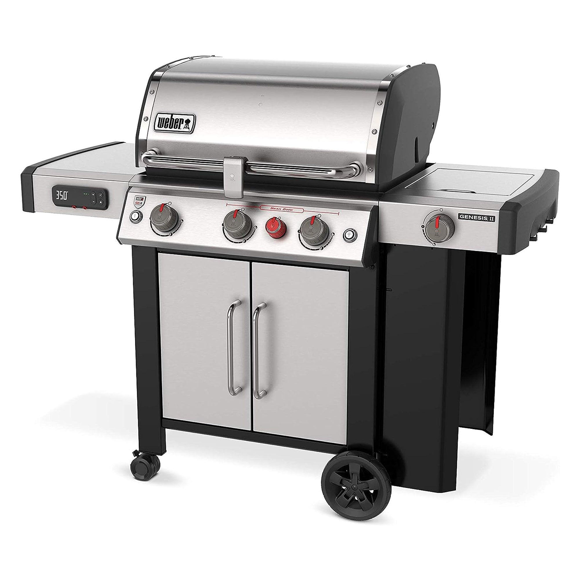 Weber Genesis II SX-335 Stainless Steel 3 Burner Liquid Propane Gas Smart Grill - VMInnovations