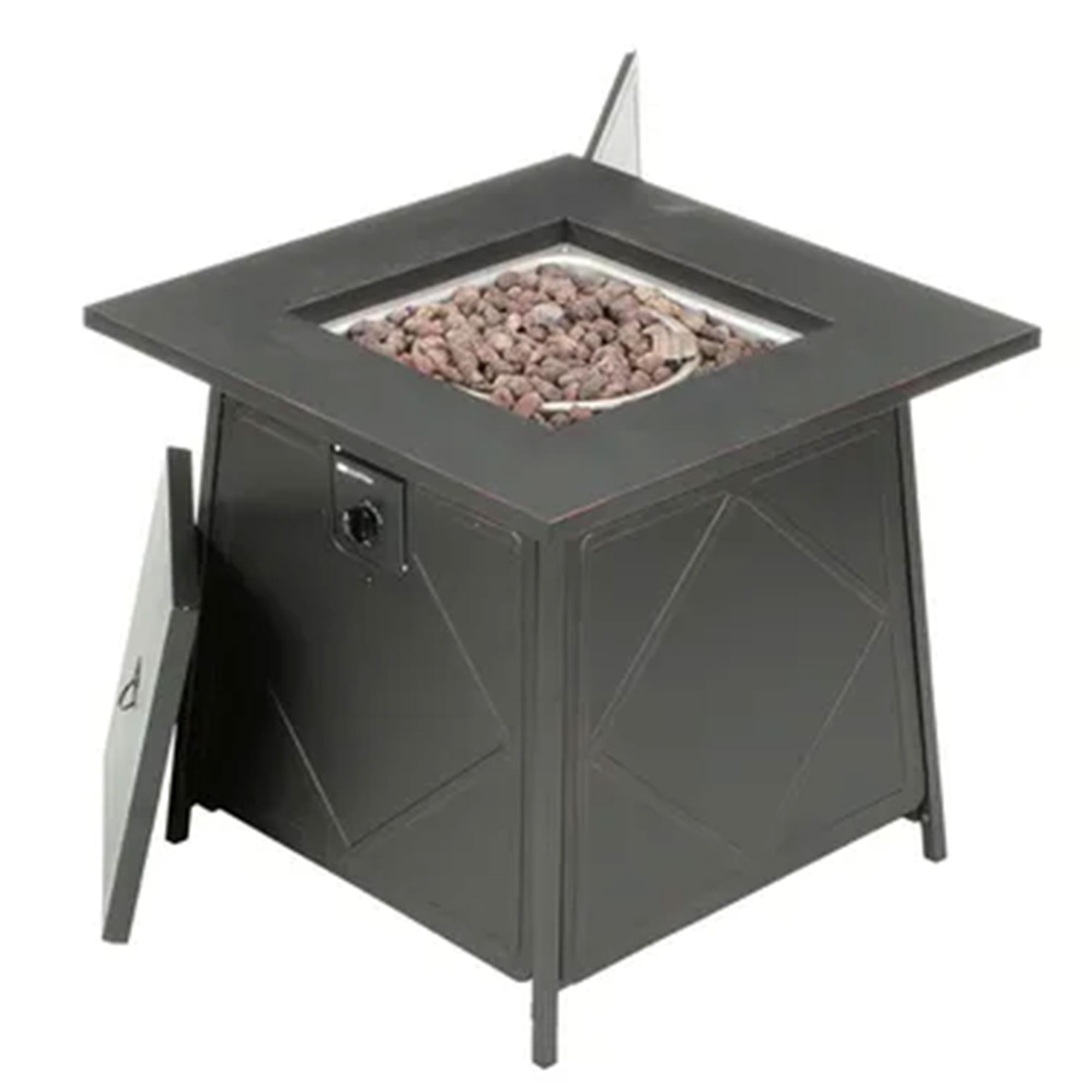 Four Seasons Dual Heat 50,000 BTU Gas Tabletop Outdoor Fire Pit(For Parts) - VMInnovations