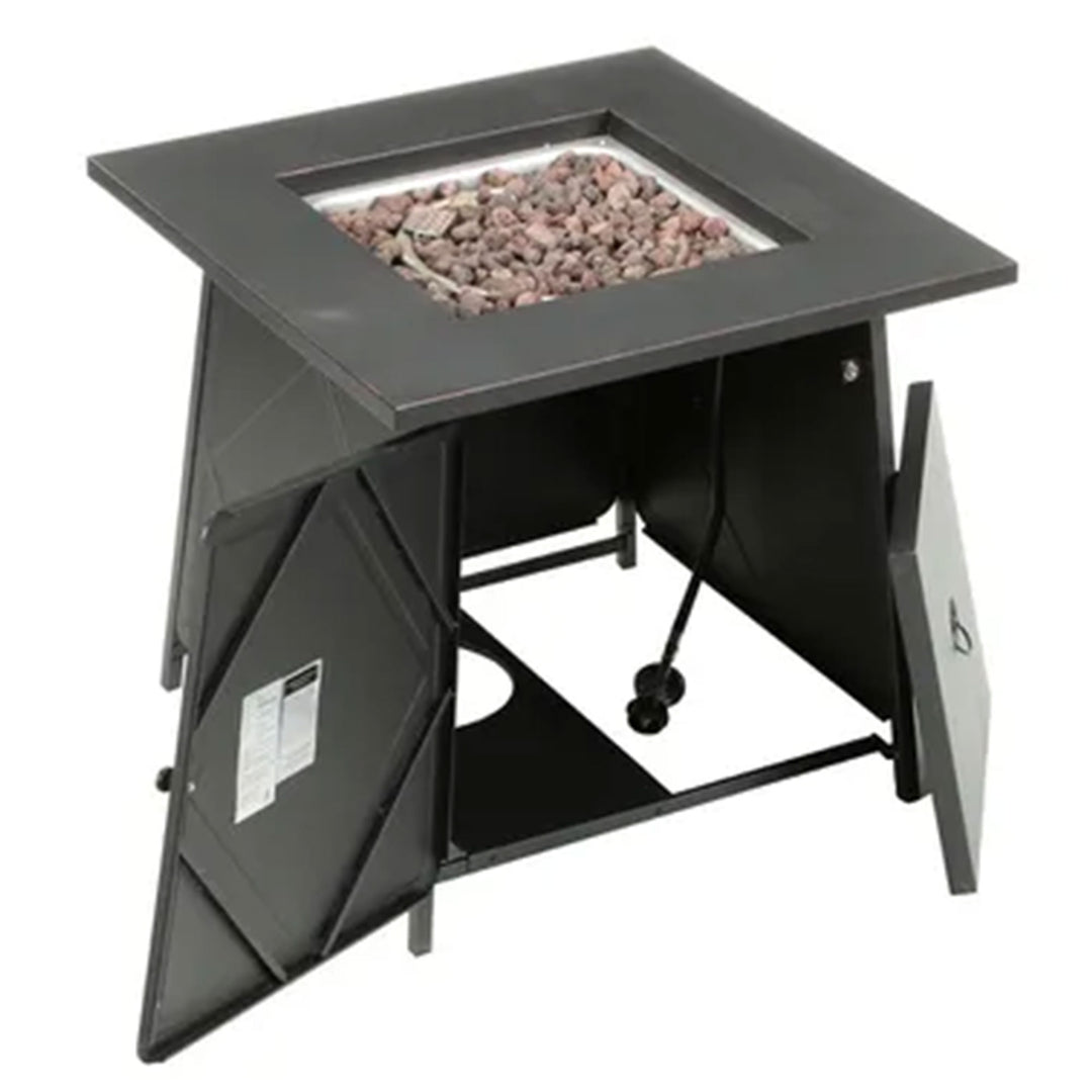 Four Seasons Courtyard Dual Heat 50,000 BTU Gas Tabletop Fire Pit (Open Box) - VMInnovations