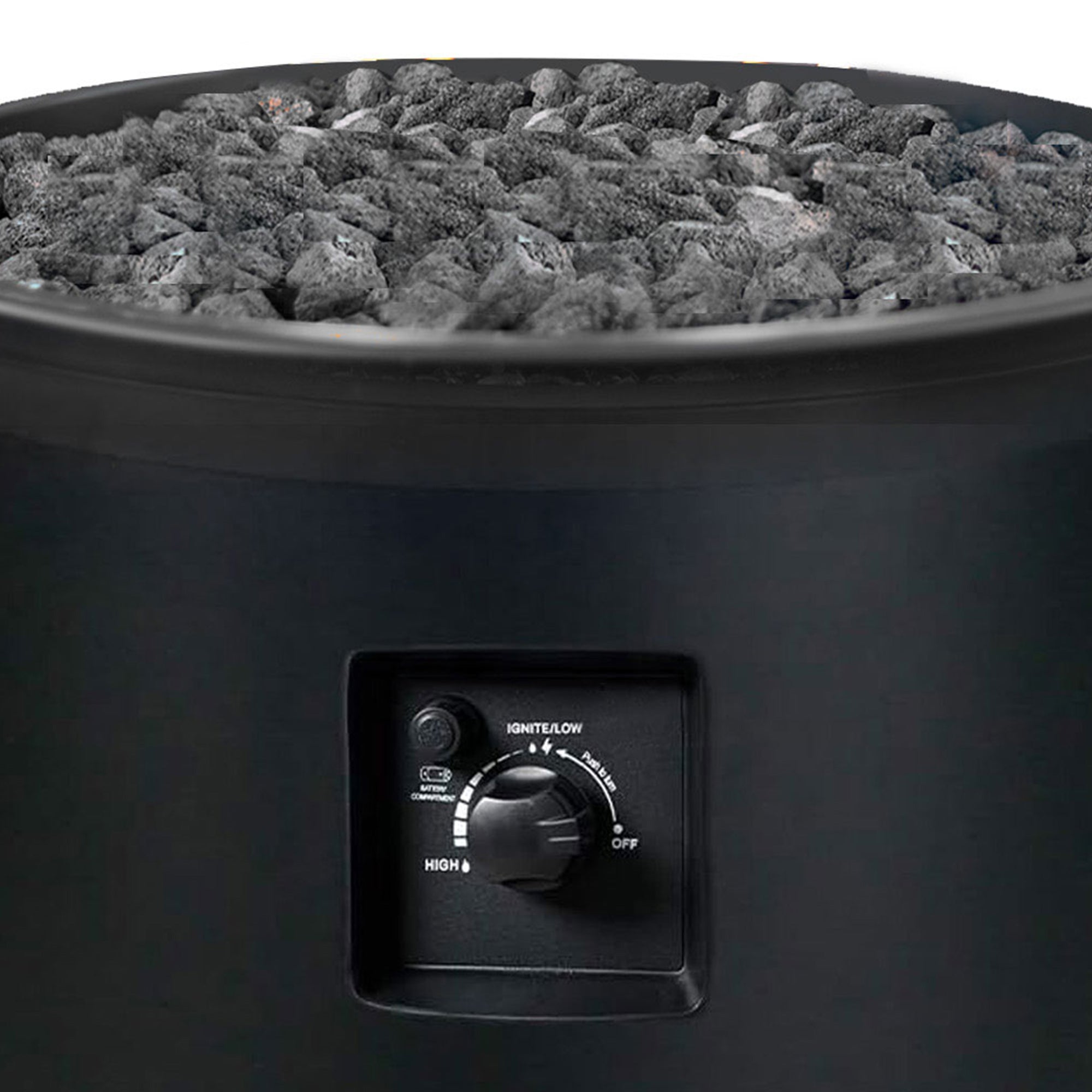 Four Seasons Courtyard 50,000 BTU Outdoor Column Portable Gas Fire Pit (Damaged) - VMInnovations