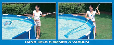 Intex 15' x 48" Metal Frame Above Ground Swimming Pool & Pump Set (Open Box)