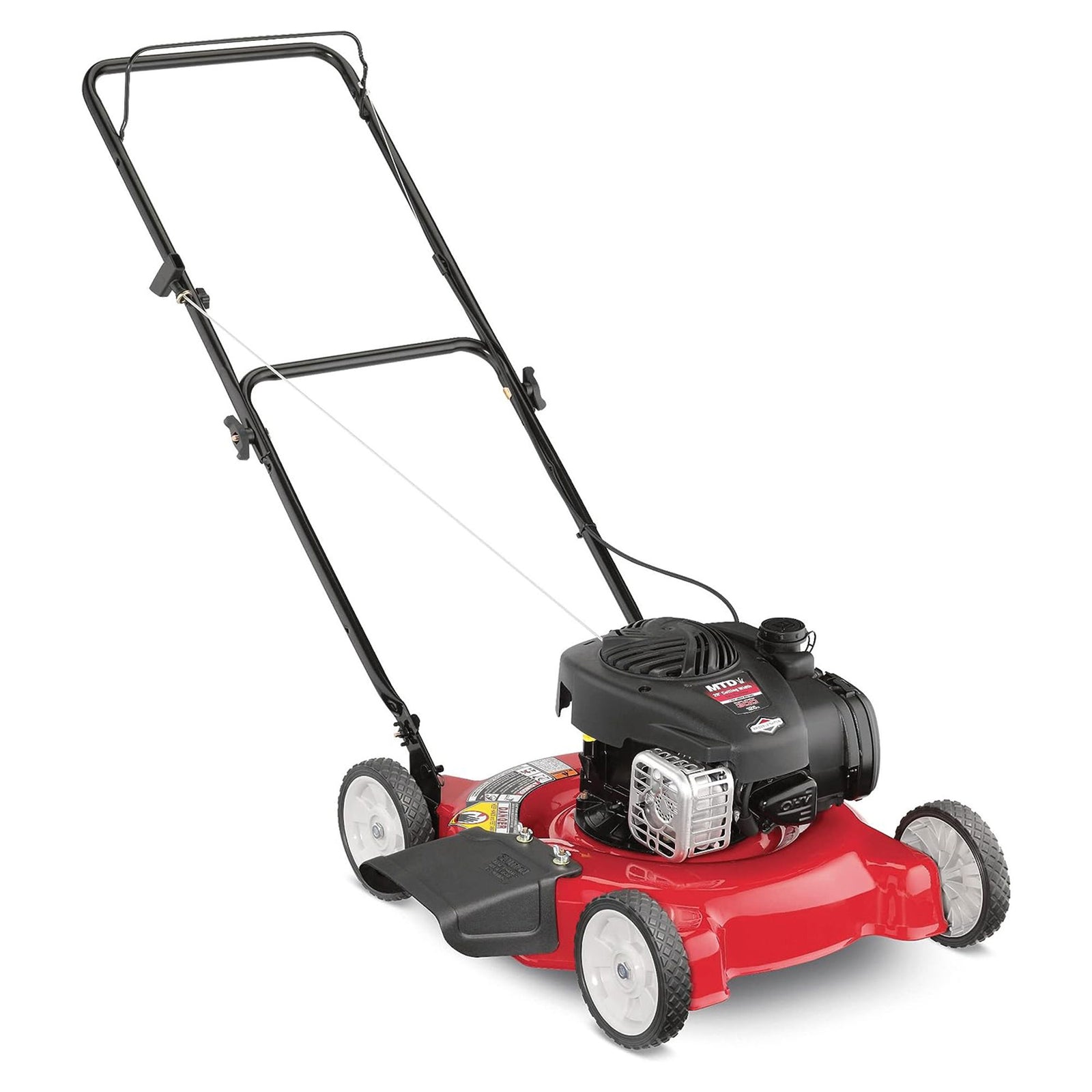 Yard Machines Gas Powered Outdoor 20 Inch Deck Push Lawn Mower with Engine Oil - VMInnovations
