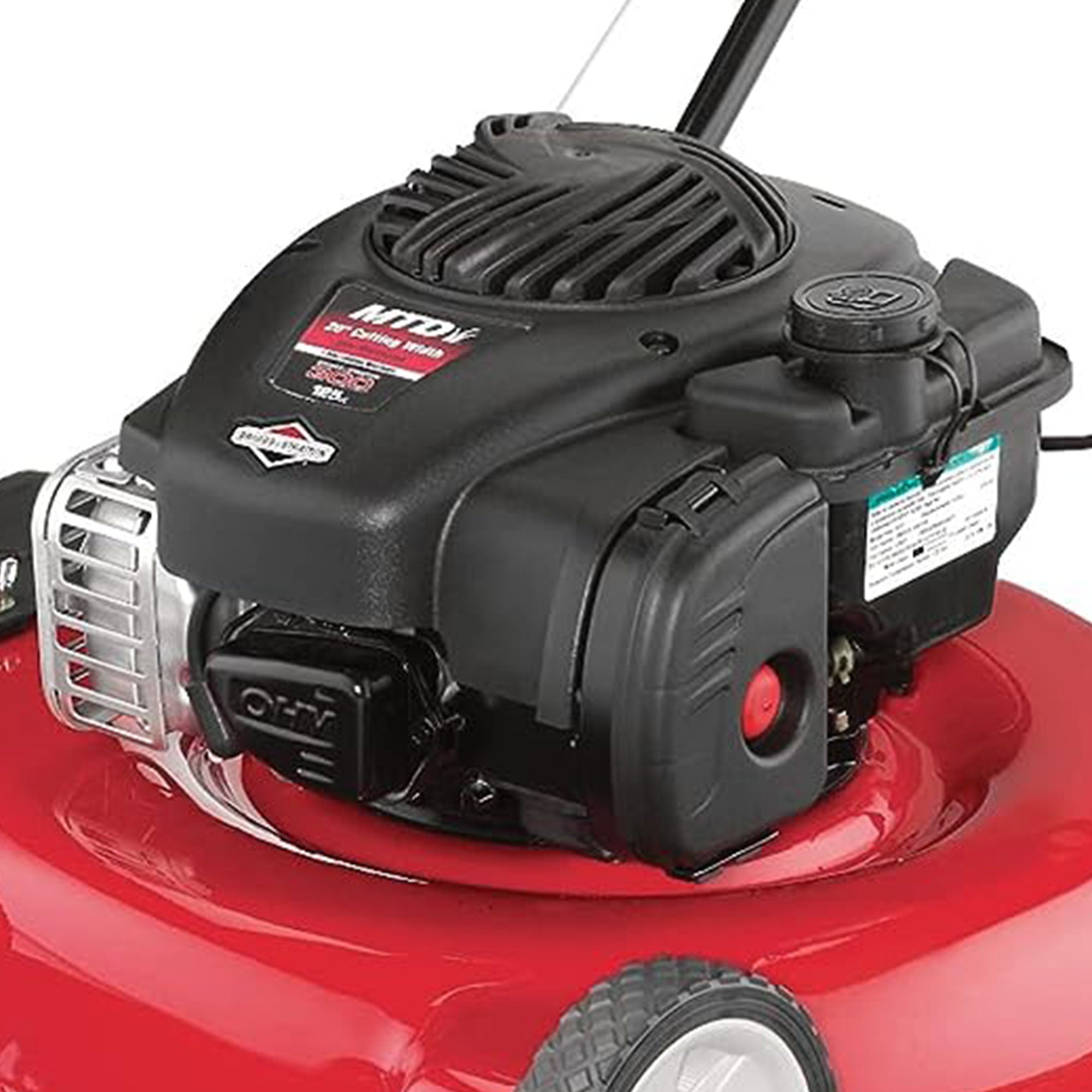 Yard Machines Gas Powered Outdoor 20 Inch Deck Push Lawn Mower with Engine Oil - VMInnovations