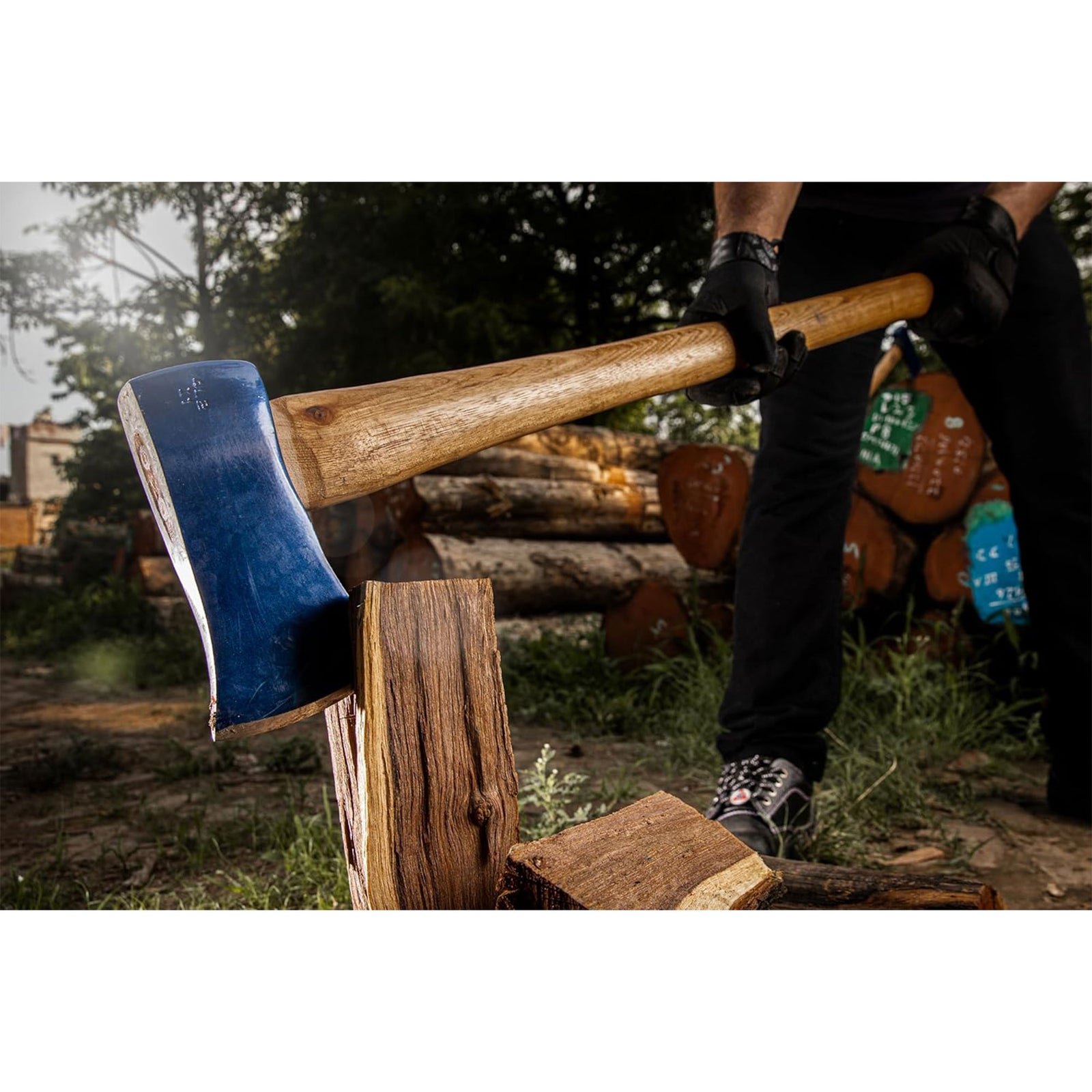 Estwing 8 Pound Wood Splitting Maul with 36" Hickory Wood Handle and Steel Blade - VMInnovations