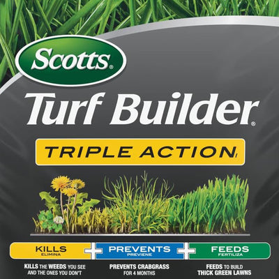 Scotts Turf Builder 3-in-1 Weed Destroyer and Lawn Fertilizer for 12,000 Sq Ft