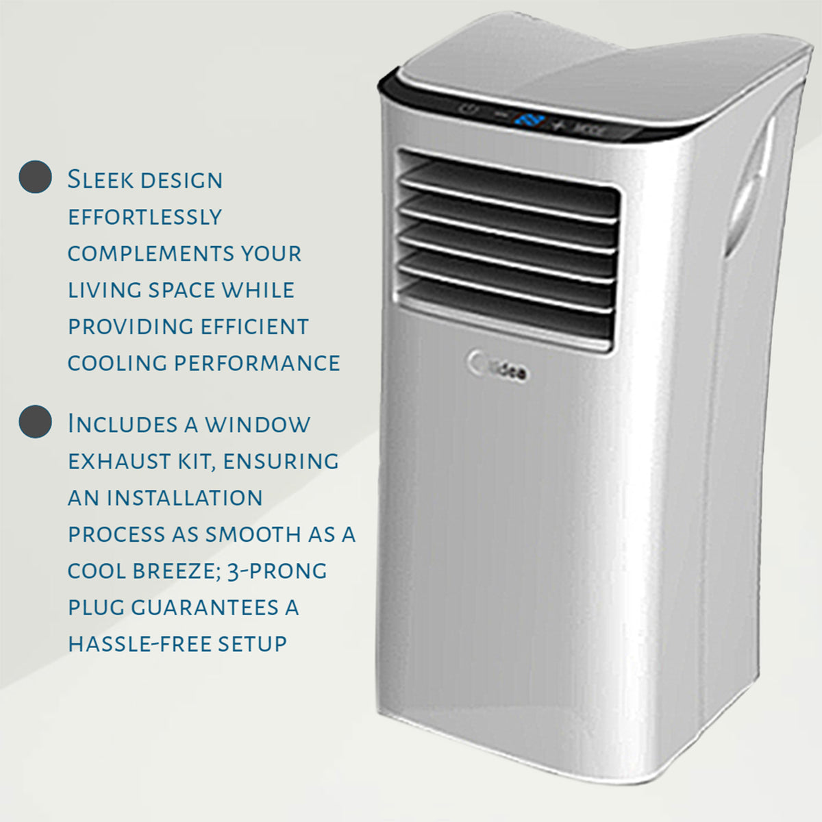 HomePointe 5,000 BTU Portable Air Conditioner Home Cooling Fan Unit (Open Box)