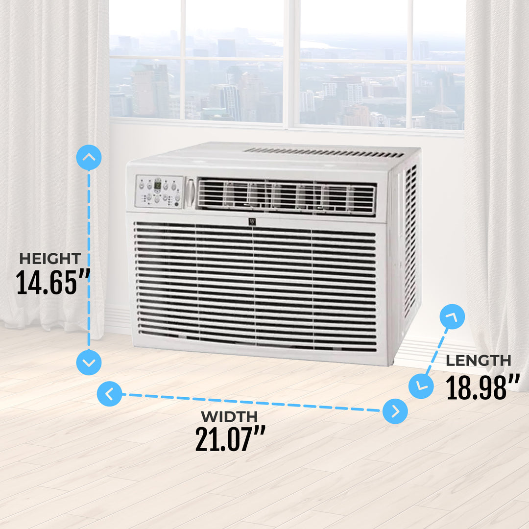 HomePointe 10000 BTU Window Air Conditioner w/Remote Control & LED Digital Panel