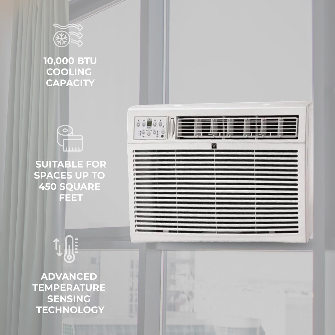 HomePointe 10000 BTU Window Air Conditioner w/Remote Control & LED Digital Panel