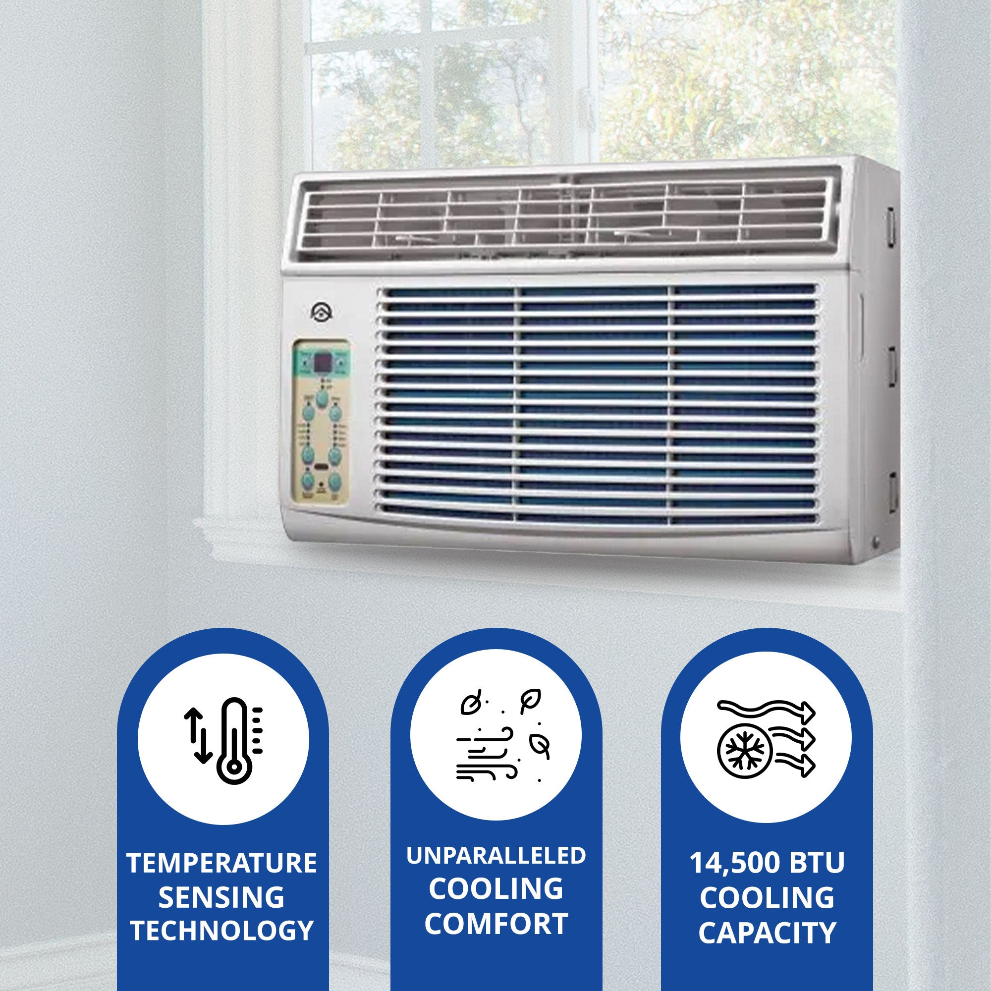 HomePointe 14500 BTU Air Conditioner w/Remote Control & LED Panel (For Parts) - VMInnovations