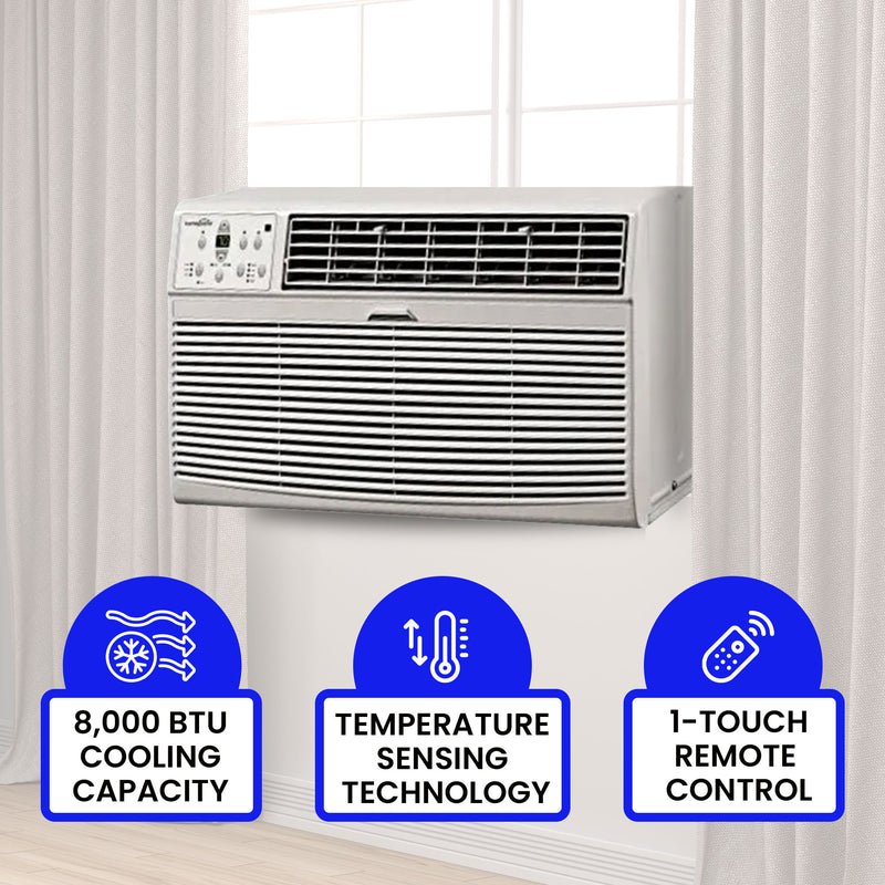 HomePointe 8000 BTU Air Conditioner w/Remote & Digital Panel(Open Box)