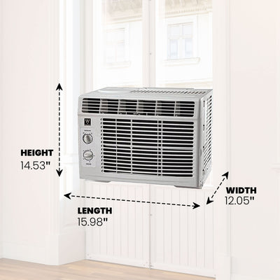 HomePointe 5,000 BTU Window Air Conditioner w/Rotary Thermostat (Open Box) - VMInnovations