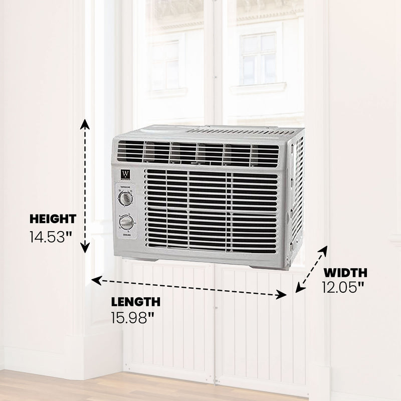 HomePointe 5,000 BTU Window Air Conditioner w/Rotary Thermostat (Open Box)
