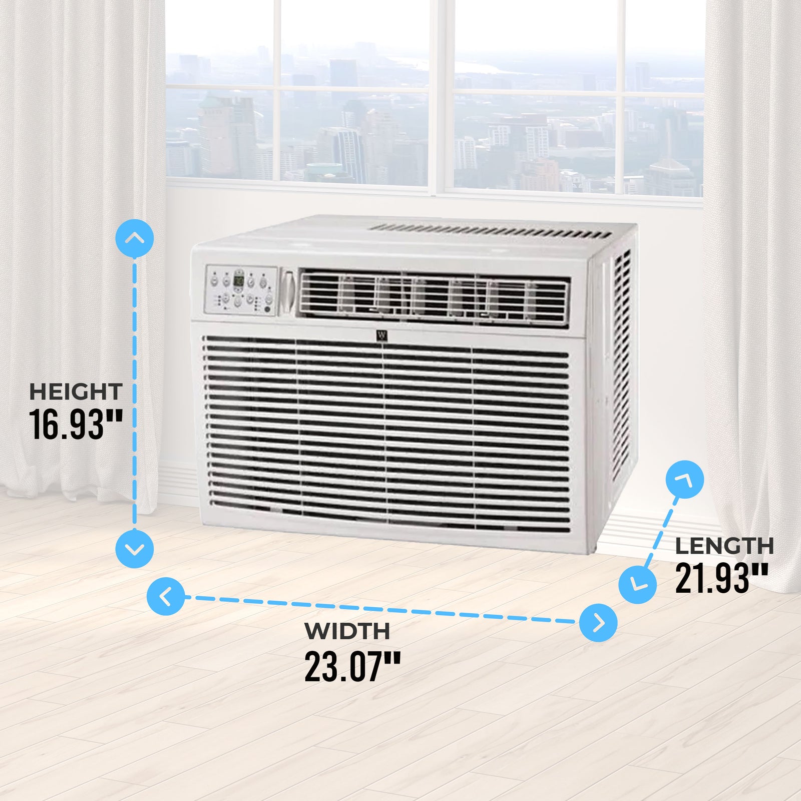 HomePointe 18000 BTU Air Conditioner w/Remote Control & LED Digital Panel (Used) - VMInnovations