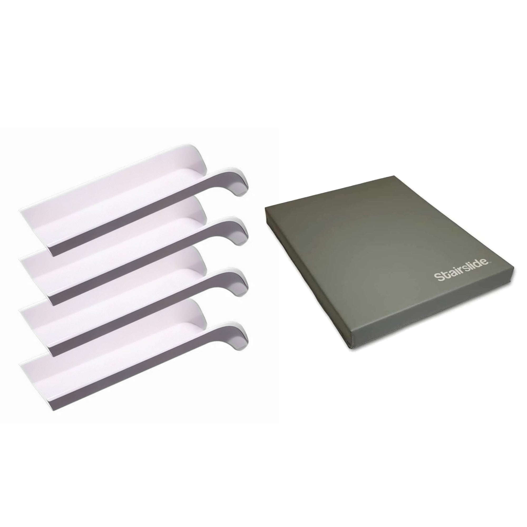 Stairslide Set of 4 Stair Mounted Kids Indoor Slide & Non-Slip Foam Landing Pad - VMInnovations