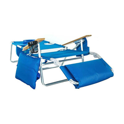 Ostrich Deluxe 3N1 Sports Seat & Ladies Comfort On Your Back Beach Chair, Blue
