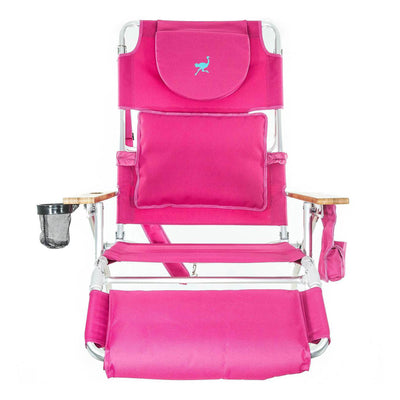 Ostrich Deluxe 3in1 Reclining Chair and Ladies Comfort On-Your-Back Beach Chair - VMInnovations