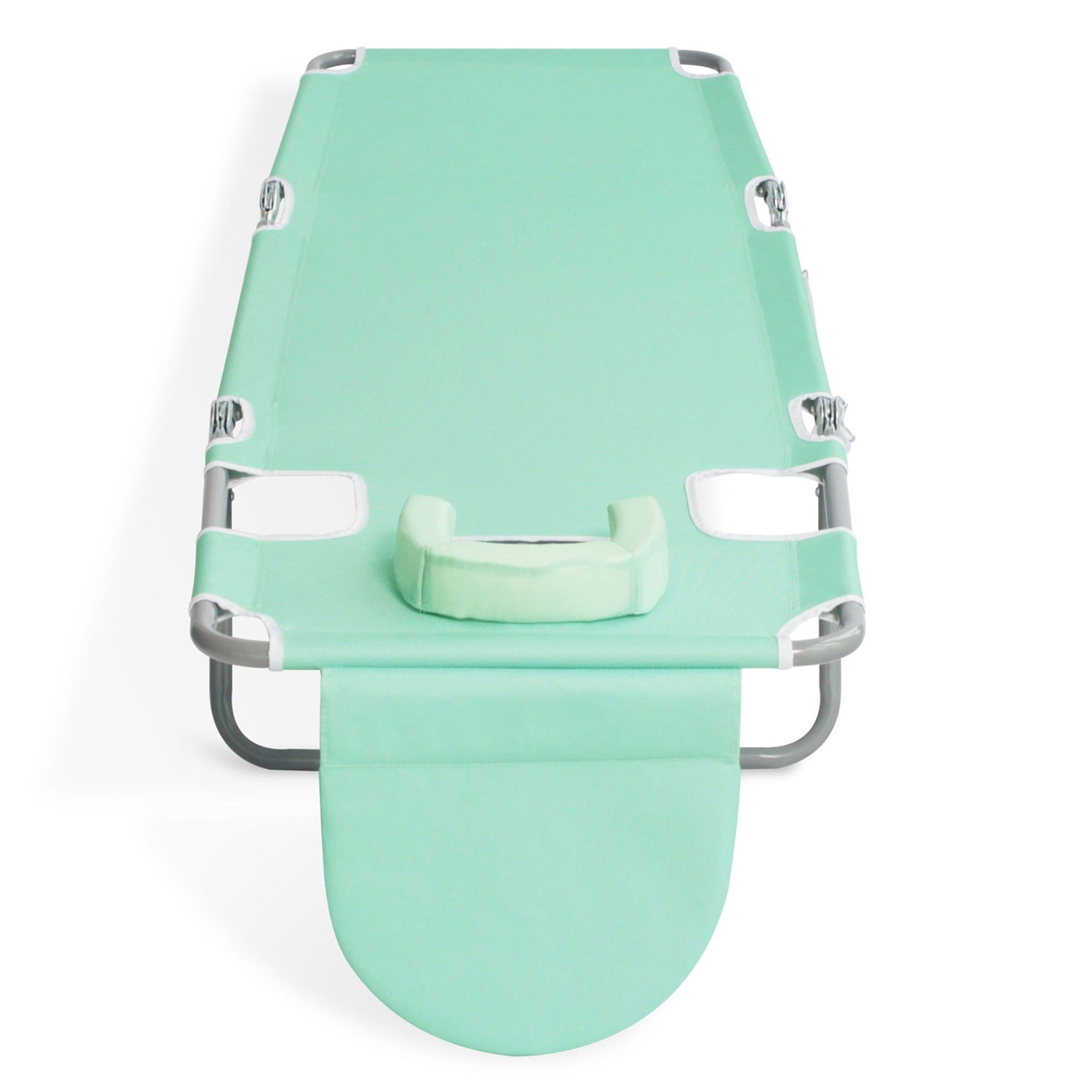 Ostrich Chaise Lounge Folding Sunbathing Recliner Beach Chair, Teal (4 Pack) - VMInnovations