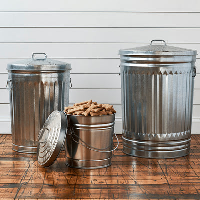Behrens 6 Gallon Galvanized Steel Storage Can w/Locking Lid & Wire Handle (Used) - VMInnovations