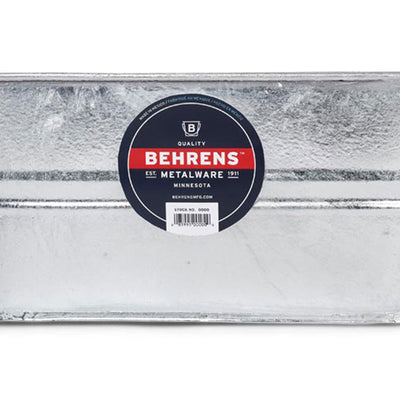 Behrens 5.5 Gallon Galvanized Weatherproof Steel Tub with Handles, Silver (Used)