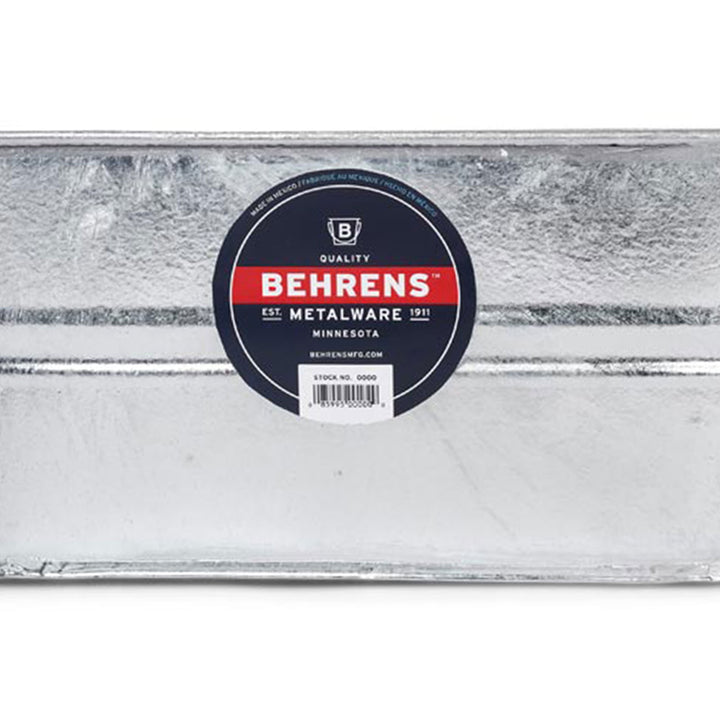 Behrens 5.5 Gallon Galvanized Weatherproof Steel Tub with Handles, Silver (Used)