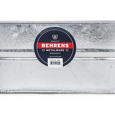 Behrens 5.5 Gal Galvanized Weatherproof Steel Tub w/Handles, Silver (Open Box)