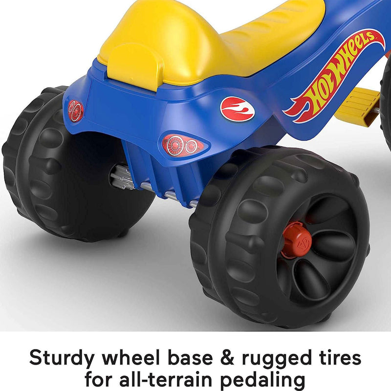 Fisher-Price Hot Wheels Tough Trike Toddler Bike with Handlebars & Storage(Used)