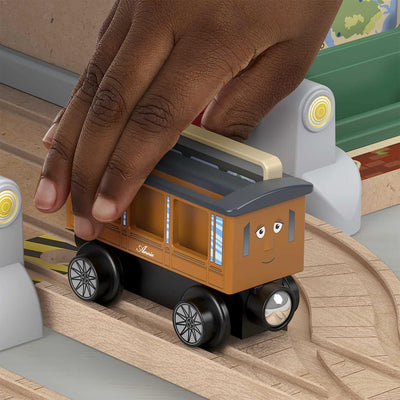 Thomas & Friends Toy Strain Set, Station Wood Railway Passenger Pickup(Open Box) - VMInnovations