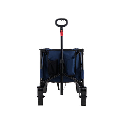 Woods Collapsible Utility Wagon Cart, Supports Up to 225lb, Navy (Open Box)