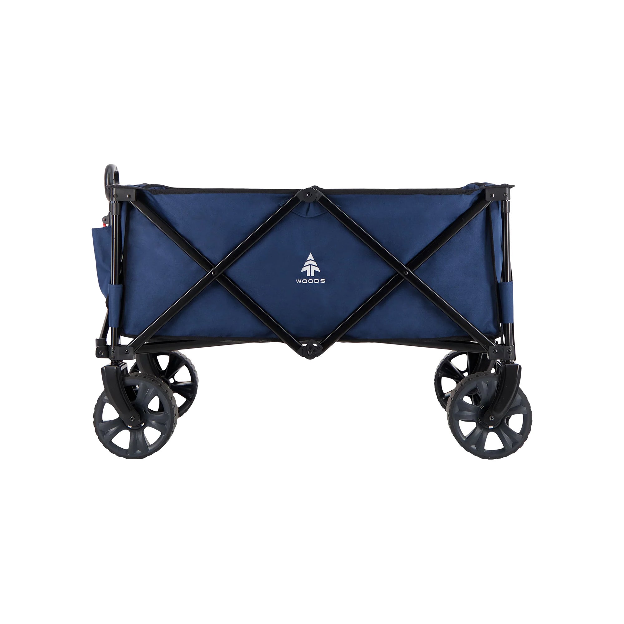 Woods Collapsible Utility Wagon Cart, Supports Up to 225lb, Navy (Open Box) - VMInnovations