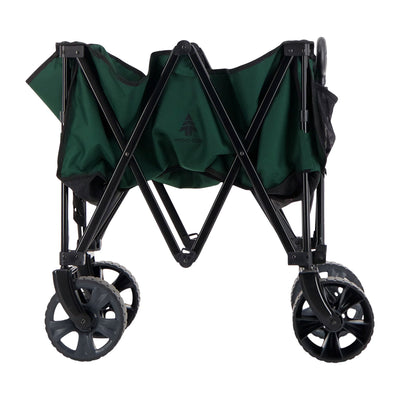 Woods Collapsible Garden Utility Wagon Cart, Supports Up to 225lbs,Green (Used)