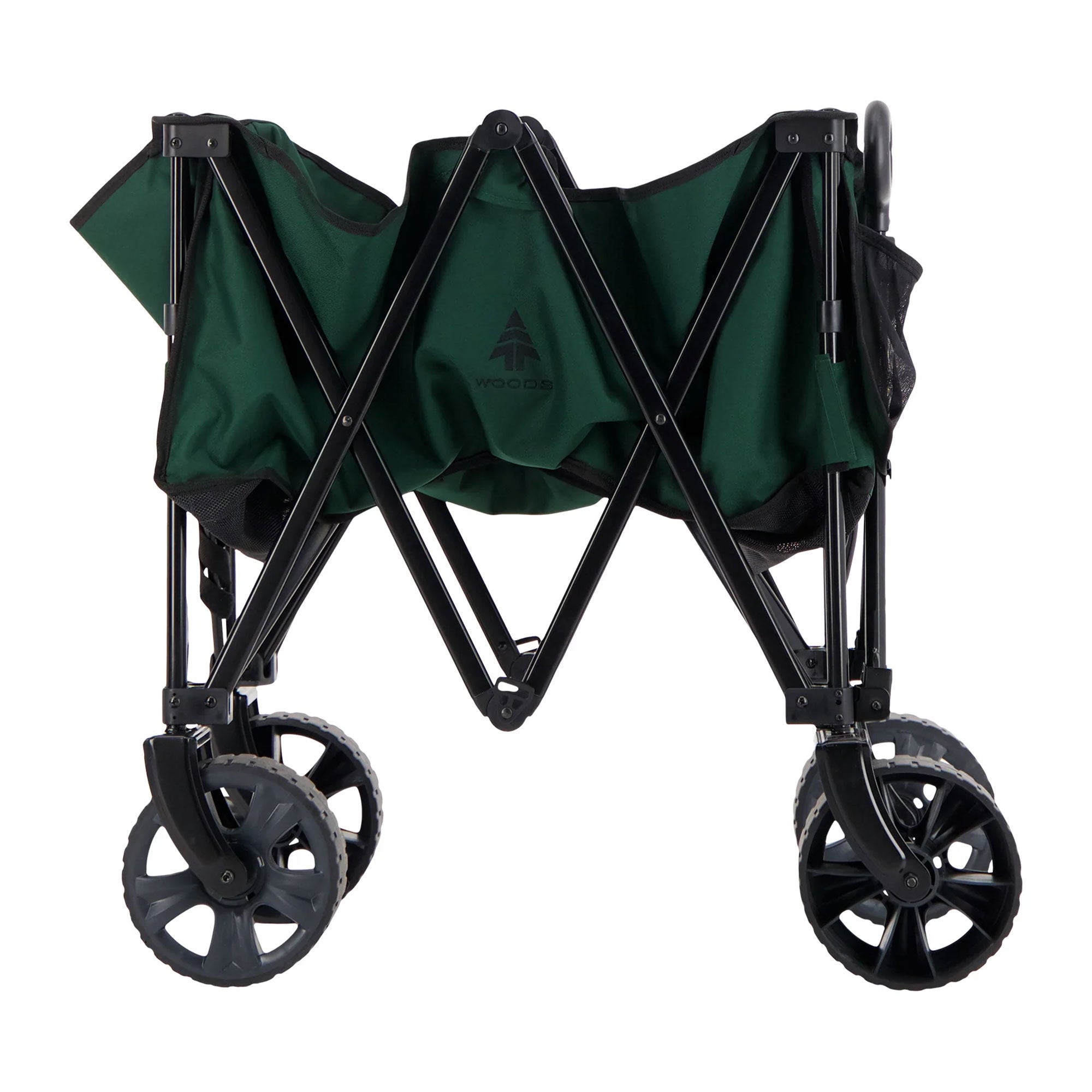 Woods Collapsible Garden Utility Wagon Cart, Supports Up to 225lbs,Green (Used) - VMInnovations